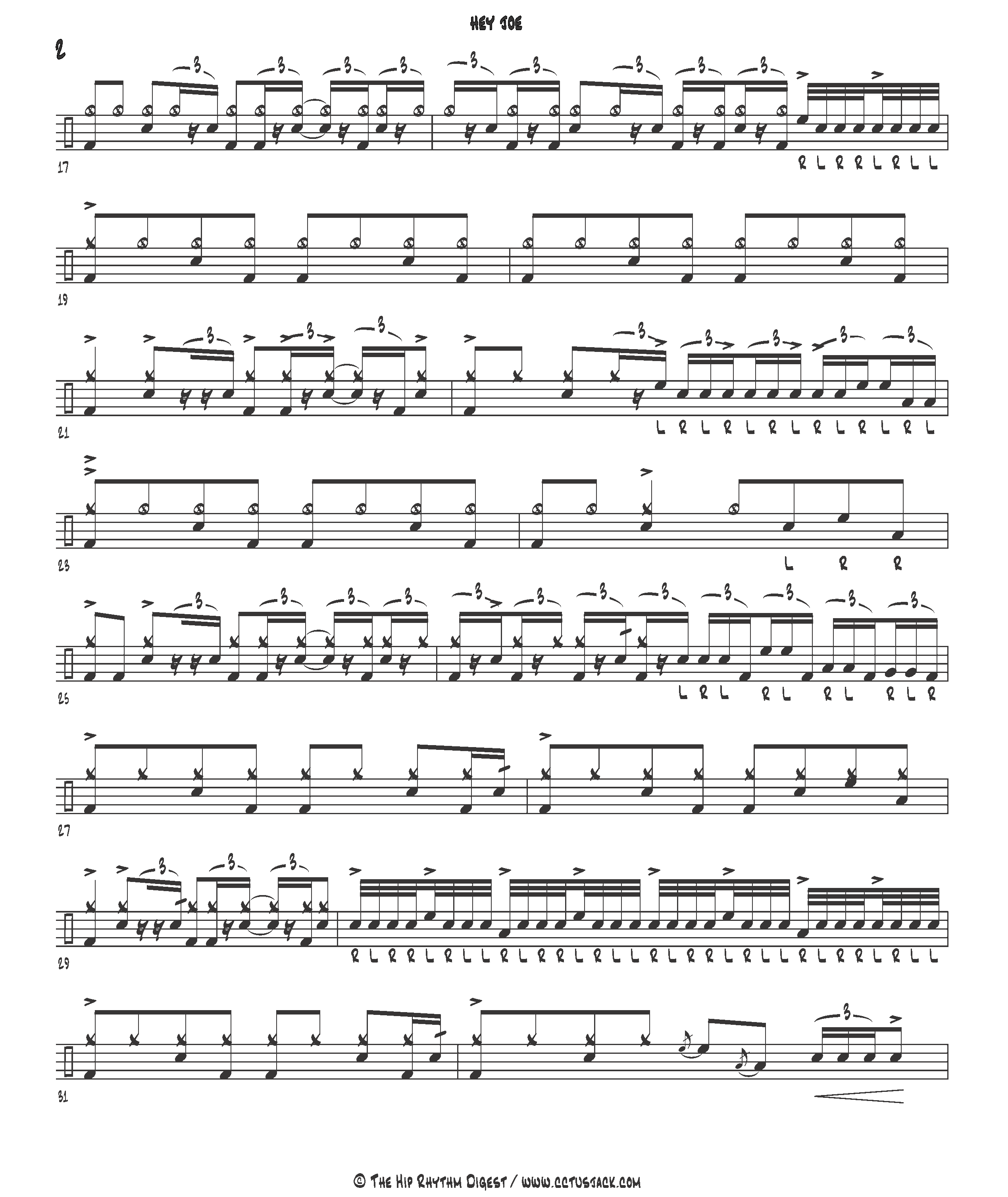 Hey Joe - Jimi Hendrix page2